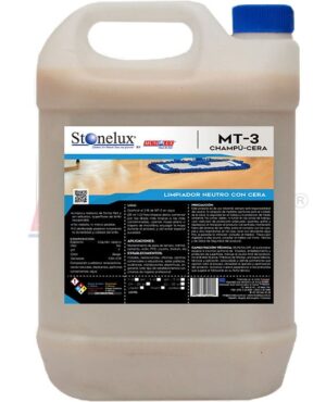 <span class="product-title-main">MT-3</span><br> <span class="product-title-sub">CHAMPÚ-CERA</span><br> <span class="product-title-desc">LIMPIA Y RESTAURA BRILLO</span>