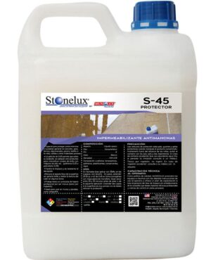 <span class="product-title-main">S-45</span><br> <span class="product-title-sub">PROTECTOR HIDROFUGANTE</span><br> <span class="product-title-desc">PISOS Y FACHADAS</span>